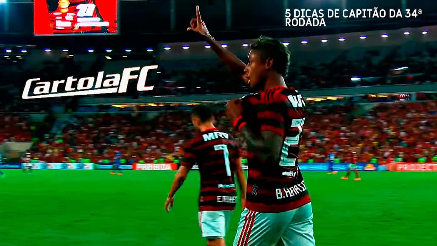 5 dicas de capit&atilde;o para a 34&ordf; rodada do Cartola FC
