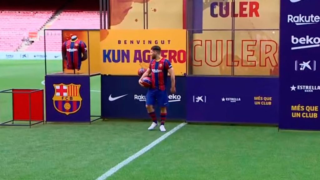 Sergio Aguero &eacute; confirmado no Barcelona