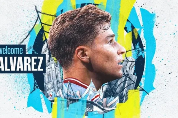 Manchester City anuncia contrata&ccedil;&atilde;o de Juli&aacute;n &Aacute;lvarez