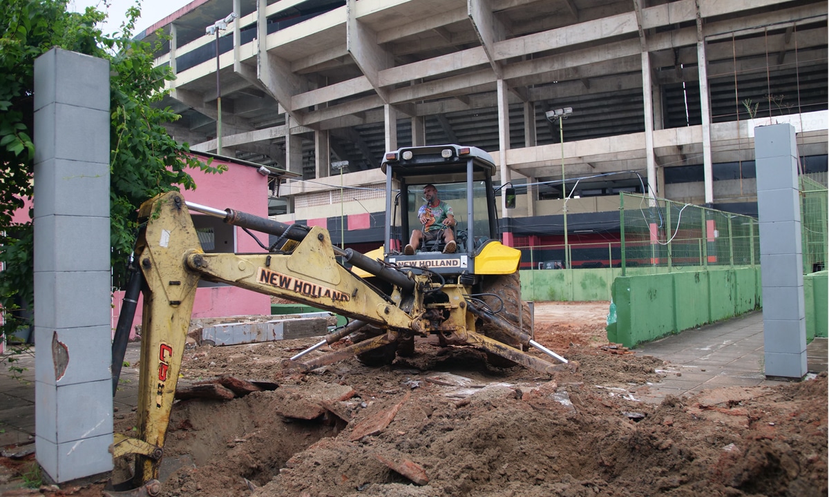 Fortunato Neto, VP de patrim&ocirc;nio do Sport, esclarece as obras que ocorrem na Ilha