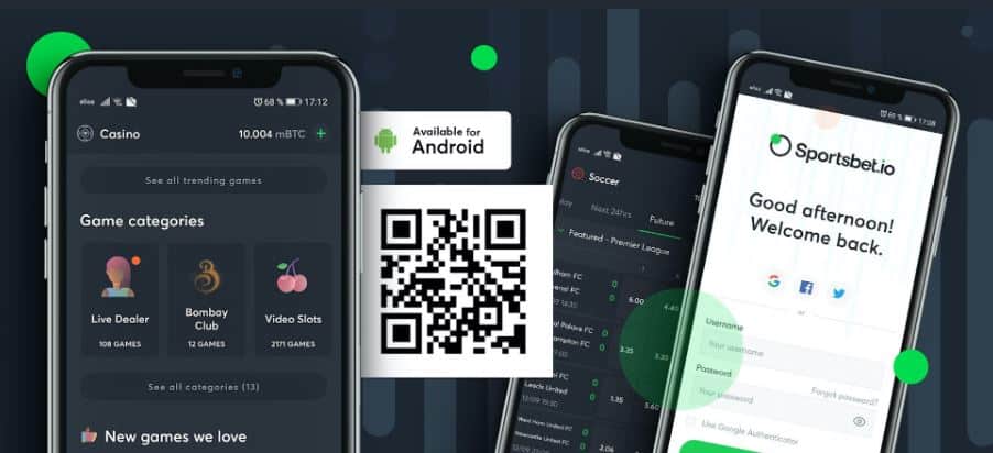 A plataforma SportsBet.io possui aplicativo para dispositivos m&oacute;veis?