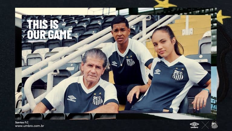 Santos lan&ccedil;a camisa retr&ocirc; em homenagem a momento hist&oacute;rico
