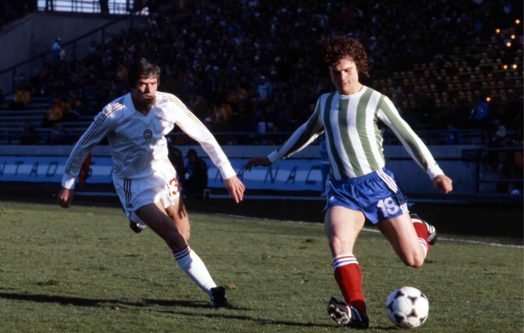 Fran&ccedil;a contra a Hungria na Copa do Mundo de 1978