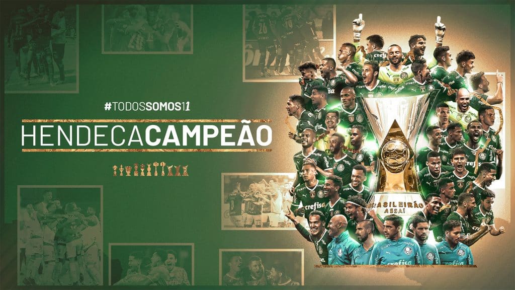 Palmeiras &eacute; o maior campe&atilde;o brasileiro da hist&oacute;ria