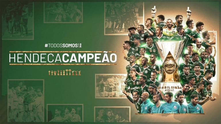 Palmeiras &eacute; o maior campe&atilde;o brasileiro da hist&oacute;ria