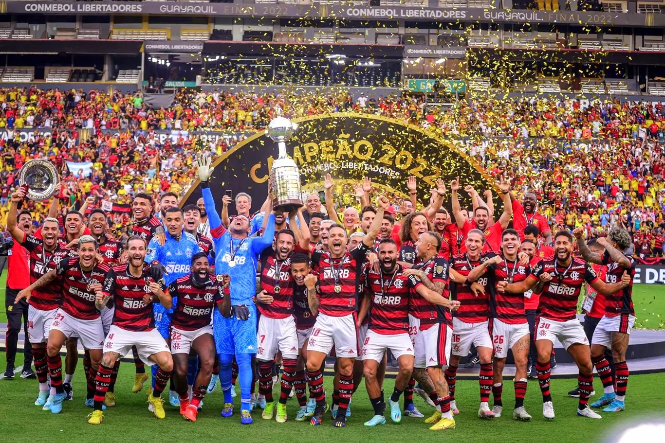 Flamengo campe&atilde;o da Copa Libertadores 2022 &ndash; Foto: Marcelo Cortes