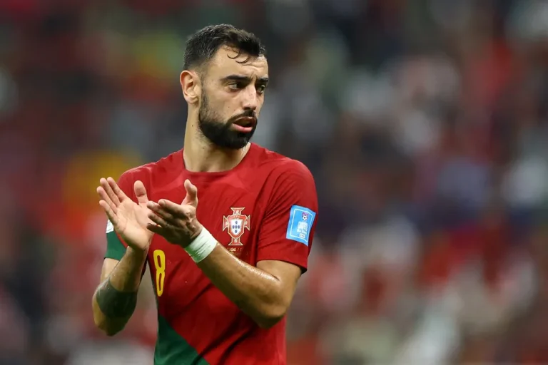 Bruno Fernandes cr&iacute;tica &aacute;rbitro argentino ap&oacute;s elimina&ccedil;&atilde;o de Portugal