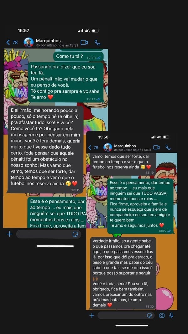 Neymar escreve carta para Tite ap&oacute;s elimina&ccedil;&atilde;o do Brasil e demiss&atilde;o do t&eacute;cnico na Copa do Mundo