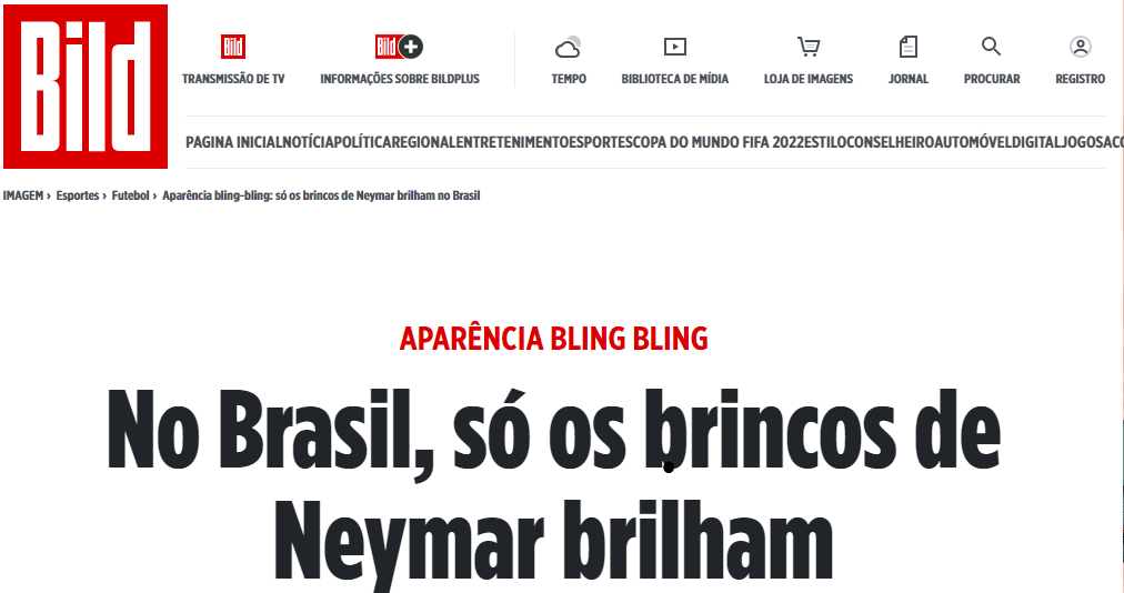Sele&ccedil;&otilde;es eliminadas criticam o Brasil na Copa: "s&oacute; os brincos de Neymar brilham"