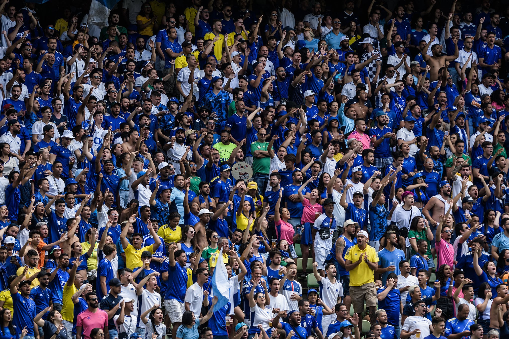 Torcida do Cruzeiro no Independ&ecirc;ncia (Foto: Cruzeiro Esporte Clube)