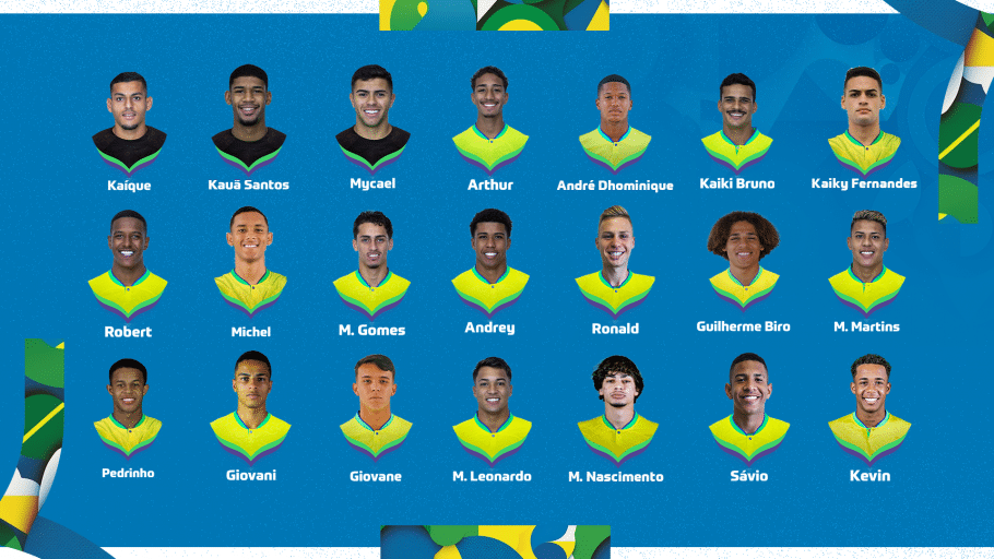 Sele&ccedil;&atilde;o Brasileira Sub-20 &eacute; convocada para Mundial; veja a lista