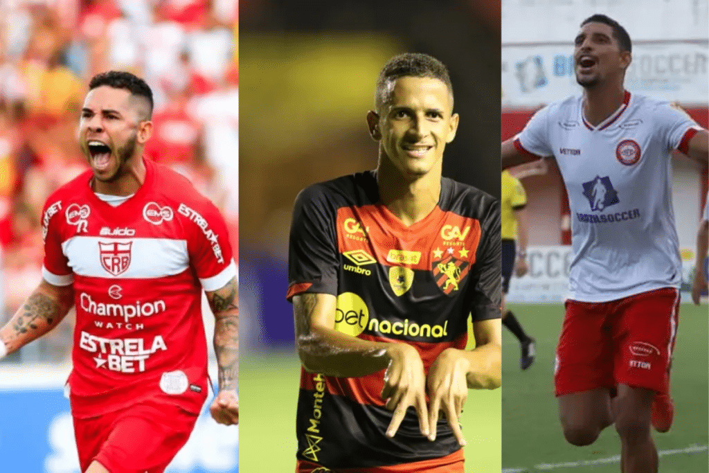 Jogadores com mais gols em 2023 dos clubes da S&eacute;rie B do Brasileir&atilde;o