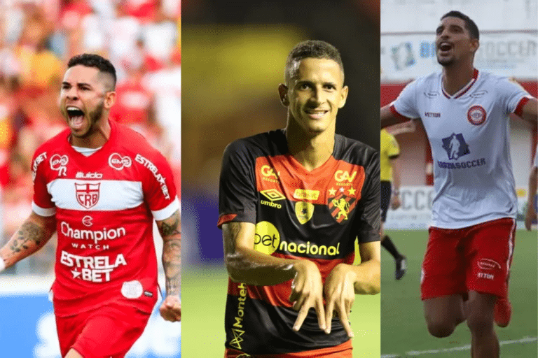 Jogadores com mais gols em 2023 dos clubes da S&eacute;rie B do Brasileir&atilde;o