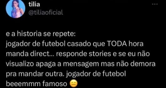 T&iacute;lia compartilha em suas redes sociais situa&ccedil;&atilde;o desagrad&aacute;vel: "A hist&oacute;ria se repete..."
