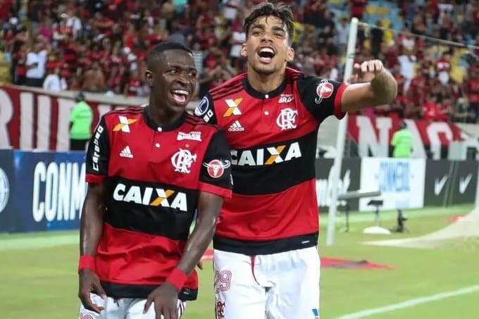 N&Atilde;O FOI S&Oacute; CONTRA SENEGAL! Reveja outros gols combinados entre Lucas Paquet&aacute; e Vini Jr, mas pelo Flamengo