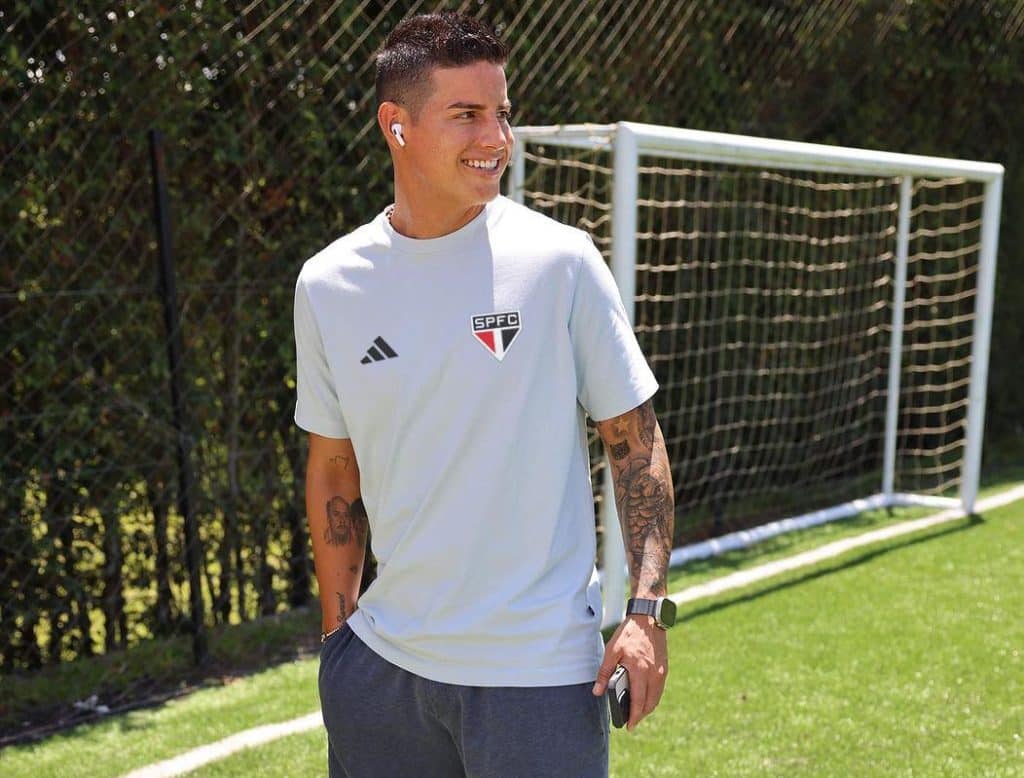 N&uacute;mero da camisa de James Rodr&iacute;guez no S&atilde;o Paulo: jogador escolheu
