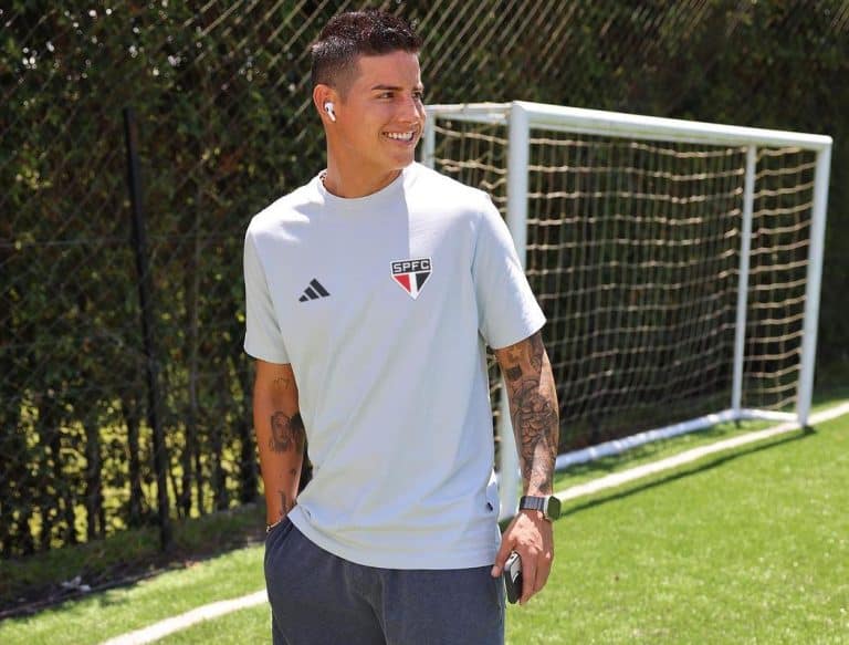 N&uacute;mero da camisa de James Rodr&iacute;guez no S&atilde;o Paulo: jogador escolheu