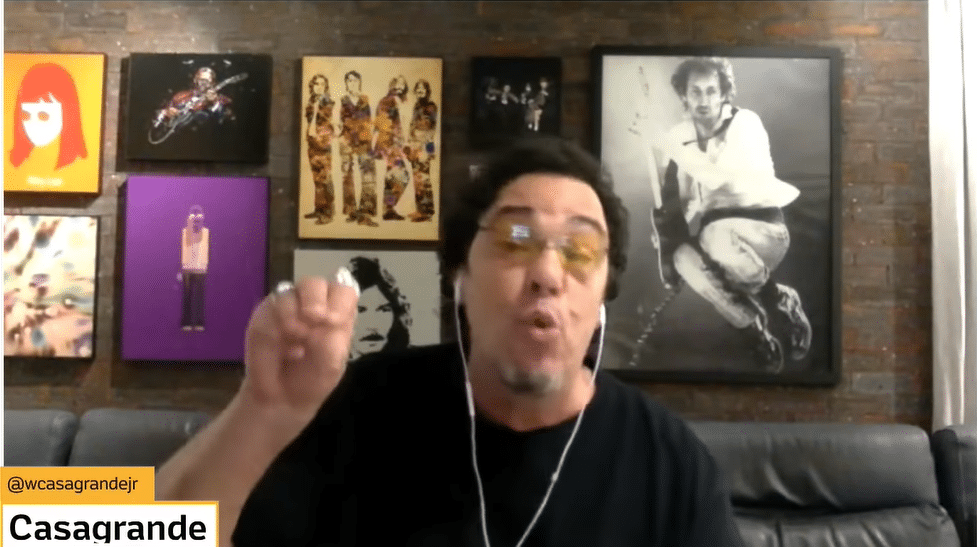 Falou para mais de 30 milh&otilde;es de torcedores: Du&iacute;lio perde a linha com Casagrande no Corinthians