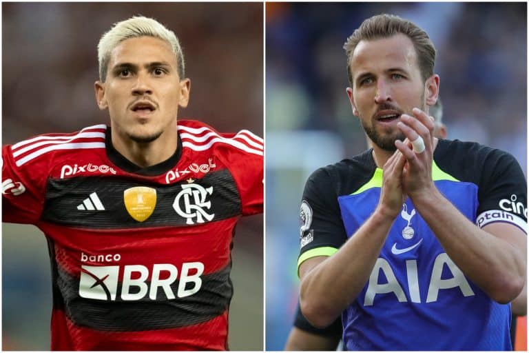 QUEM &Eacute; MELHOR? Compara&ccedil;&atilde;o entre n&uacute;meros de Pedro e Harry Kane surpreende geral