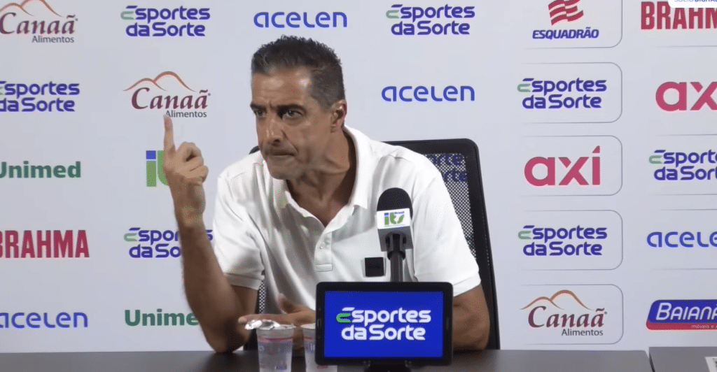 Discuss&atilde;o entre Renato Paiva e jornalista: entenda como a pol&ecirc;mica come&ccedil;ou no Bahia