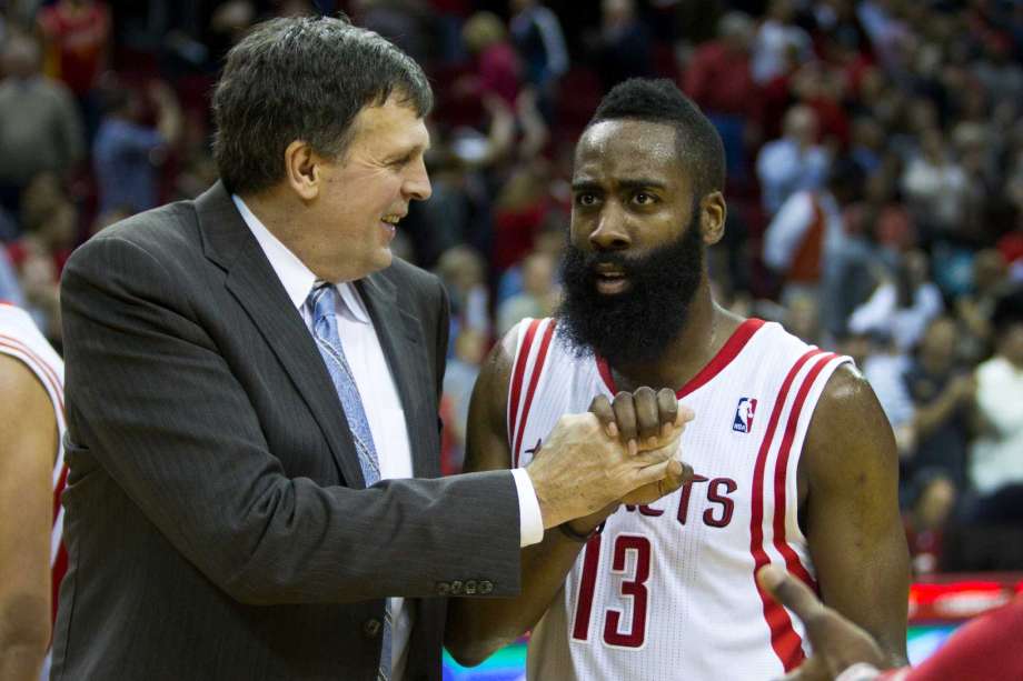 Harden e McHale na &eacute;poca de Houston (Foto: reprodu&ccedil;&atilde;o)
