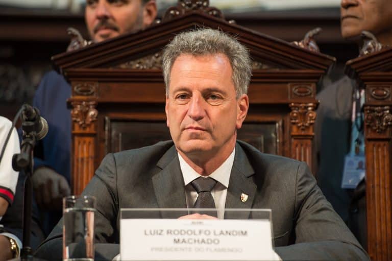 Bateu o p&eacute; e n&atilde;o vai ceder: Rodolfo Landim ARRUMA BRIGA com Conmebol e POL&Ecirc;MICA surpreende torcida do Flamengo