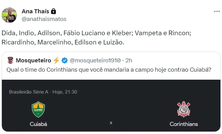 Jornalista IRONIZA e APONTA escala&ccedil;&atilde;o IDEAL com craques do Corinthians