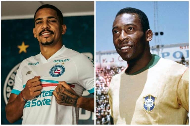 Lateral do Bahia, Gilberto faz o gol que Pel&eacute; n&atilde;o fez